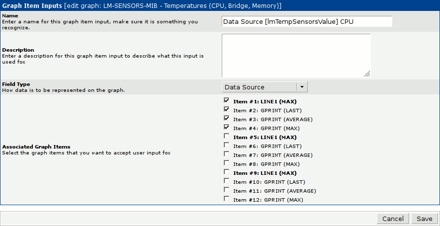 Figure depicting Creating an additional Graph Item Input